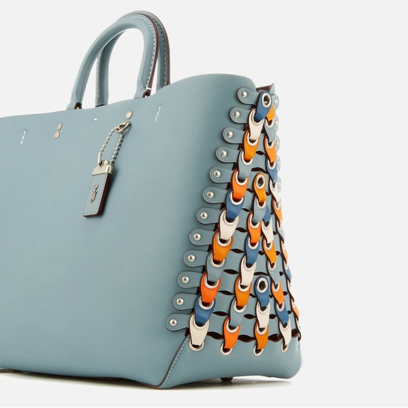 Coach Handbags - Coach 1941 Chain Link Rogue Tote In Glovetanned Calf Leather W/Matching Wallet